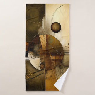 Beach towel abstract art