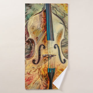Beach towel abstract art Violon