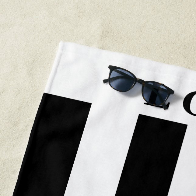 Beach towel - Black&White (In Situ)