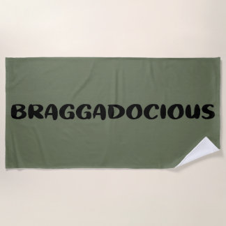 BEACH TOWEL - BRAGGADOCIOUS