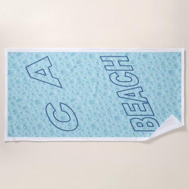 Beach towel CALIFORNIA BEACH (Front)