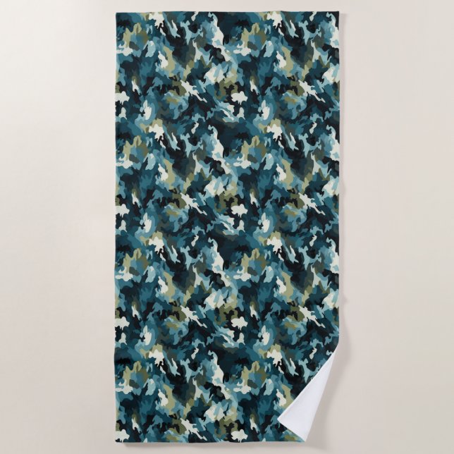 Beach Towel--Camo Print Towel (Front)