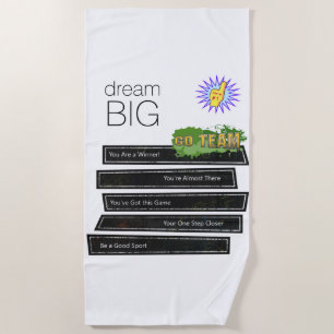 Beach Towel Dream Big Sports