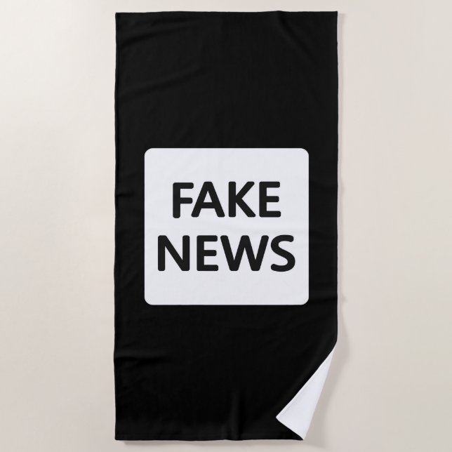 BEACH TOWEL -  FAKE NEWS (Front)