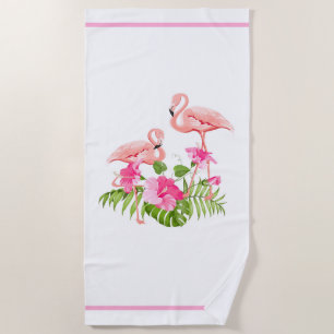Beach Towel-Flamingo Beach Towel