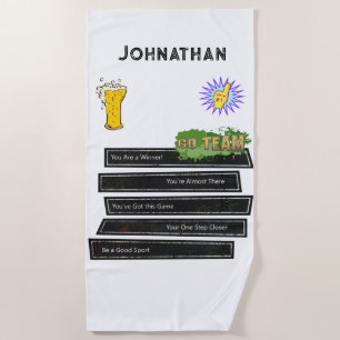 Beach Towel Go Team Beer