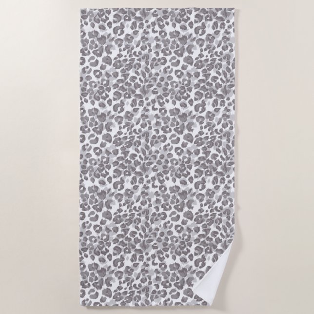 Beach Towel-Leopard Print Towel (Front)