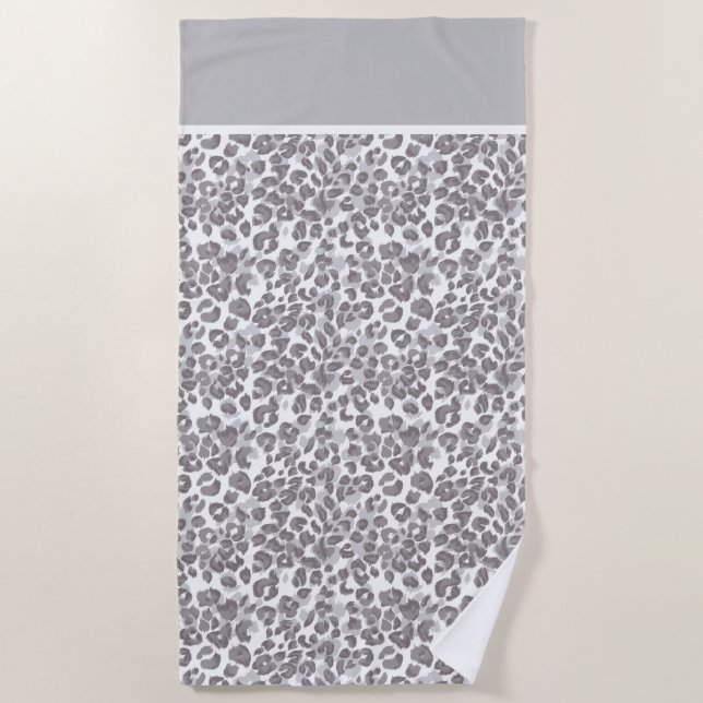 Beach Towel-Leopard Print Towel (Front)