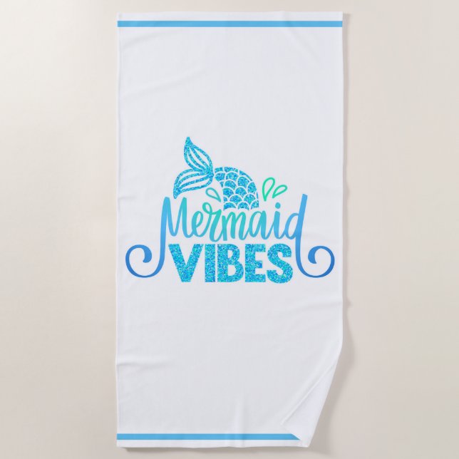 Beach Towel--Mermaid Towel (Front)