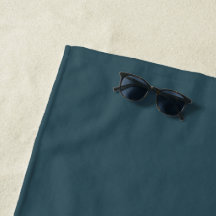 Beach Towel | Modern Simple Monogrammed