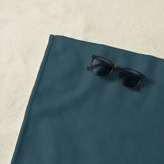 Beach Towel | Modern Simple Monogrammed (In Situ)