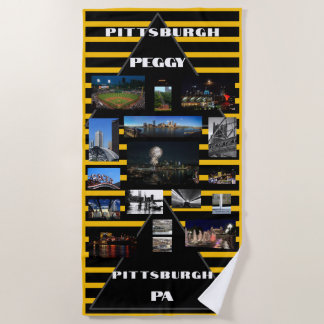 Beach Towel Pittsburgh Photos PERSONALIZE
