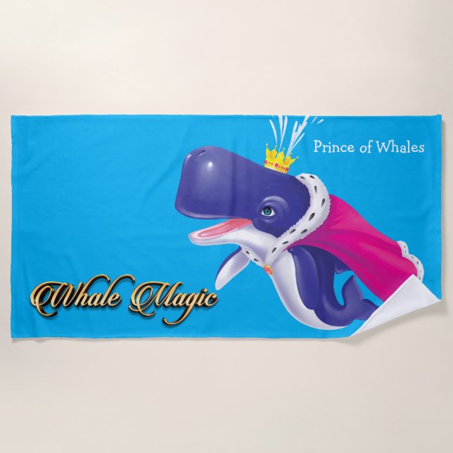 Beach Towel Prince of Whales (Front)