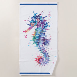 Beach Towel--Sea Horse Towel