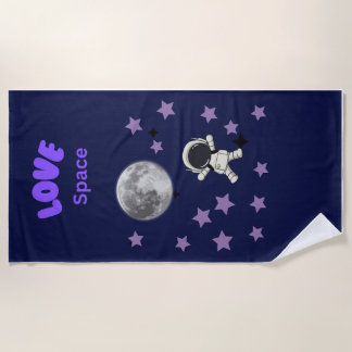 Beach towel, space design towel