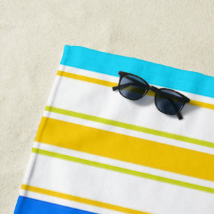 Beach Towel Spring Caribbean Colorful ColorsStripe