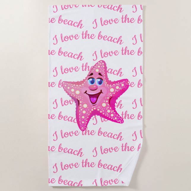 Beach Towel-Starfish Beach Towel (Front)
