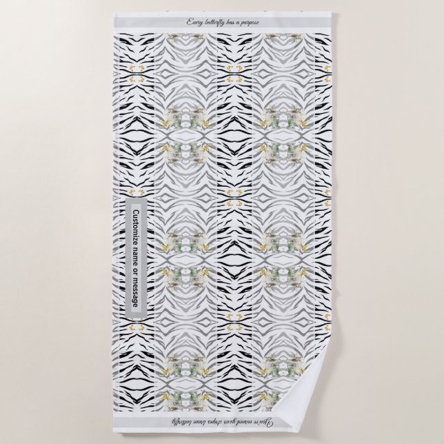 Beach Towel Tiger Stripes (Front)