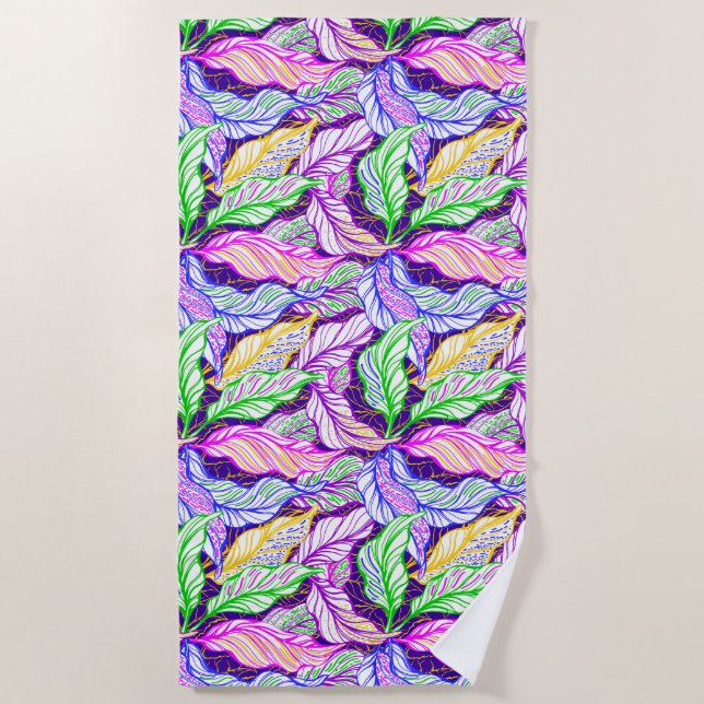 Beach Towel Tropical Palms (Front)