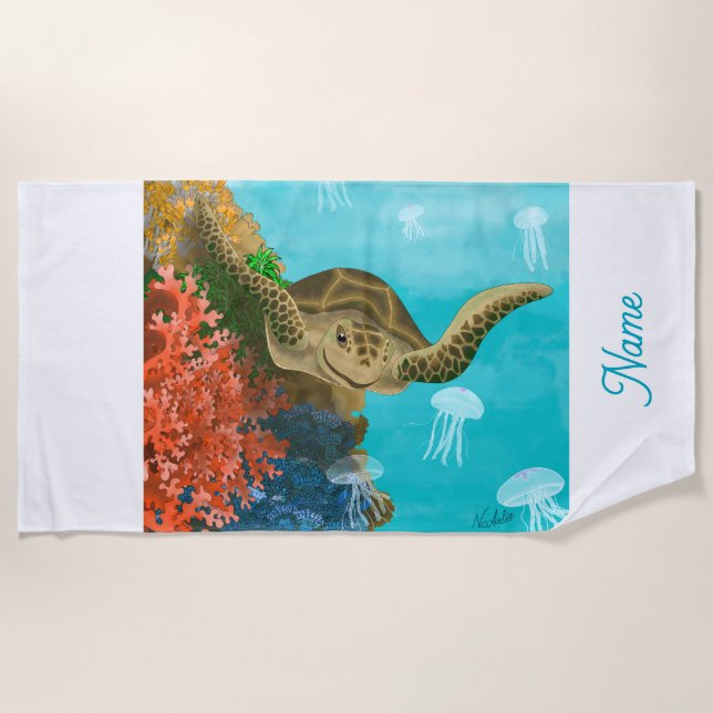 Beach Towel Turtle  (Front)
