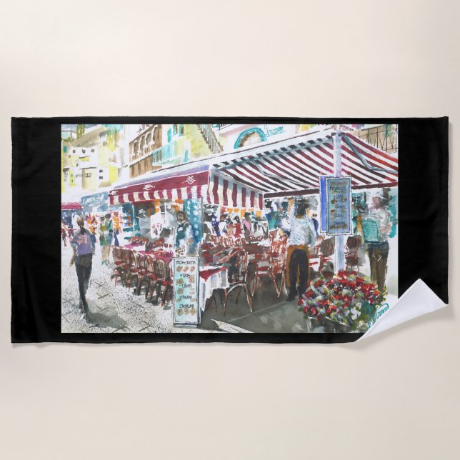 Beach Towel Two Sisters in Capris (Front)