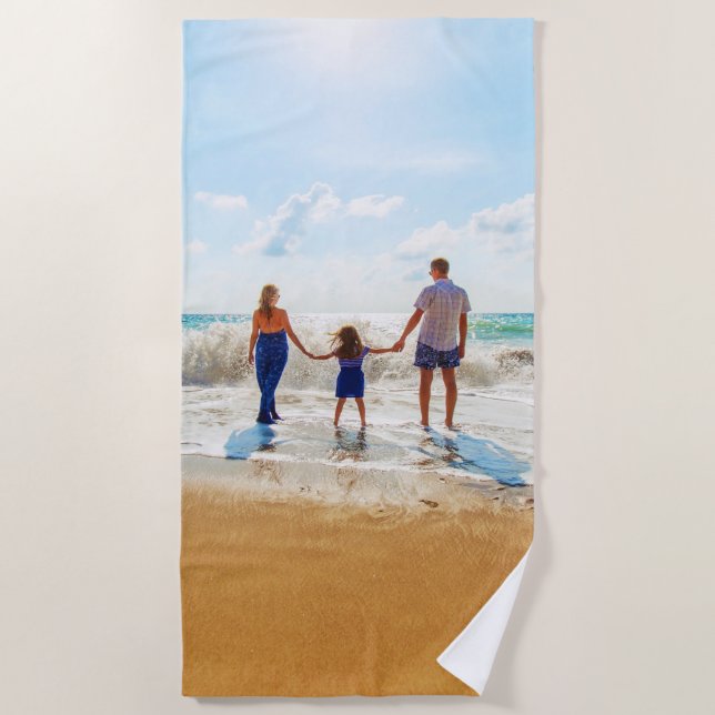 Beach Towel Your Photo Template (Front)