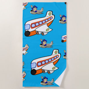 Beach towels Aeroplanes