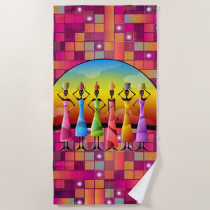 Beach towels African