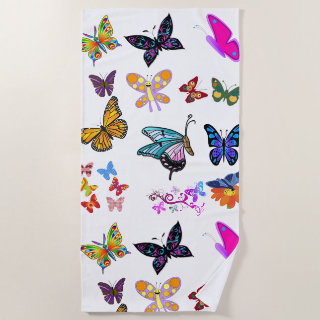 Beach towels Butterflies (Front)