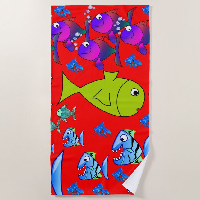 Beach towels Fish (Front)