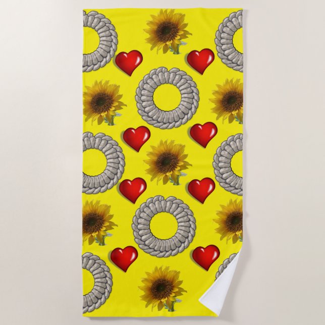Beach towels Sunflower (Front)