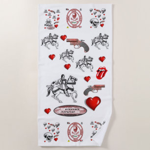 Beach towels Valentine's