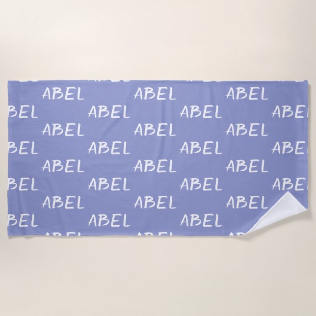 Beach towerl with a name towel (Front)