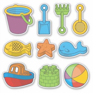 Beach Toys Icons