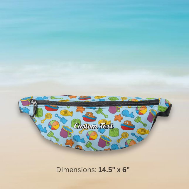 Beach Toys Icons Pattern Bum Bags (Creator Uploaded)