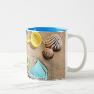 Beach Toys Two-Tone Coffee Mug