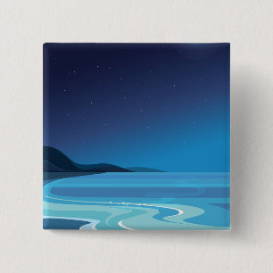  Beach travel 15 Cm Square Badge