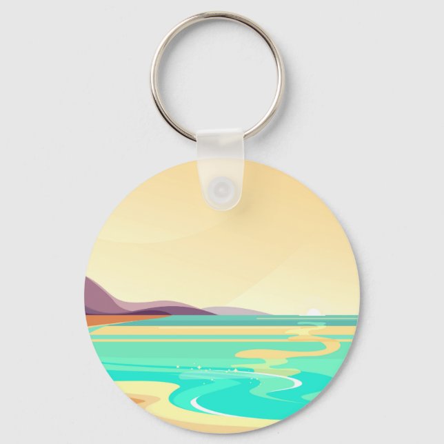  Beach travel Key Ring (Front)
