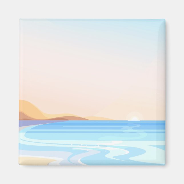 Beach travel magnet (Front)