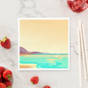 Beach travel napkin