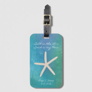 Beach Travel Wedding Luggage Tag
