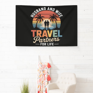 Beach Travelling - Husband and Wife Travel Partner Banner