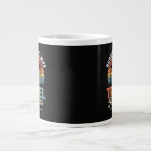 Beach Travelling - Husband and Wife Travel Partner Large Coffee Mug