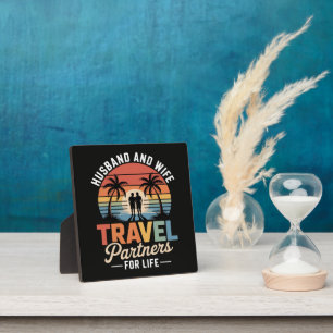 Beach Travelling - Husband and Wife Travel Partner Plaque
