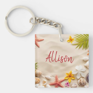 Beach Treasures Key Ring
