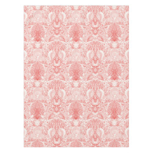 Beach treasures, seashells, crab, corals and seawe tablecloth