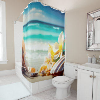 Beach Treasures Shower Curtain