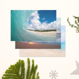 Beach Trio Tropical Paradise Wrapping Paper Sheet