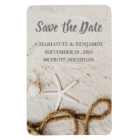 Beach Tropical Destination Wedding Save the Date 