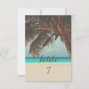 Beach Tropical,Palm Table Card